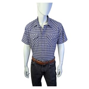 Vintage Ruddock Western Plaid Pearl Snap | Made in USA | Cowboy Ranch | XL